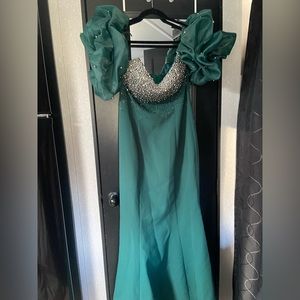 Green Mermaid Prom Dress